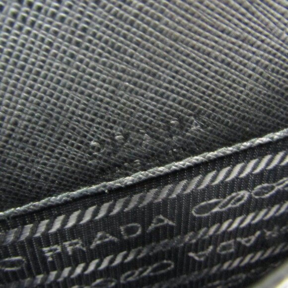 PRADA Black Leather Saffiano Shoulder Bag - Picture 13 of 14